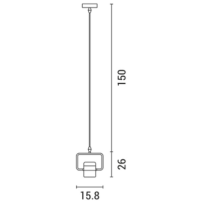 ΦΩΤΙΣΤΙΚΟ ΚΡΕΜΑΣΤΟ ΜΟΝΟΦΩΤΟ LED 3+5W 3000Κ 15.8X8X26.1 ΜΑΥΡΟ-ΧΡΥΣΟ ARTE ILLUMINA