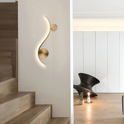 ΑΠΛΙΚΑ ΤΟΙΧΟΥ AΛΟΥΜΙΝΙΟΥ LED 9W 3000Κ 702Lm  595x30x235mm ΜΑΥΡΟ-ΜΠΡΟΝΖΕ  ARTE ILLUMINA WELLE