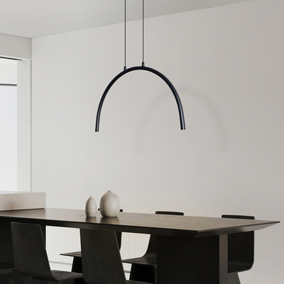 ΦΩΤΙΣΤΙΚΟ ΚΡΕΜΑΣΤΟ AΛΟΥΜΙΝΙΟ-ΜΕTAΛΛΟ 5W 3000K 448Lm  600x20x330mm ΜΑΥΡΟ ARTE ILLUMINA APSIS