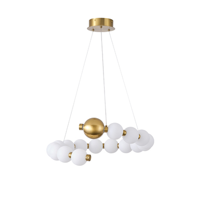 ΦΩΤΙΣΤΙΚΟ ΚΡΕΜΑΣΤΟ ΜΕΤΑΛΛΟ LED 20W 3000K 1560Lm  530X150mm  ΜΠΡΟΝΖΕ-ΛΕΥΚΟ ARTE ILLUMINA TREA