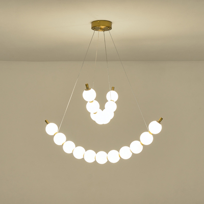 ΦΩΤΙΣΤΙΚΟ ΚΡΕΜΑΣΤΟ ΜΕΤΑΛΛΟ LED 19W 3000K 1170Lm 800X1420mm  ΜΠΡΟΝΖΕ-ΛΕΥΚΟ ARTE ILLUMINA TREA