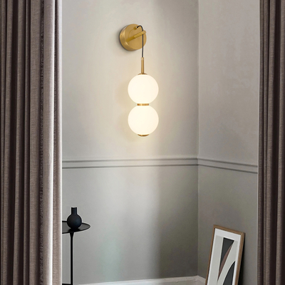 ΑΠΛΙΚΑ ΤΟΙΧΟΥ ΜΕΤΑΛΛΙΚΗ LED 9W 3000K 702Lm  160 Χ430mm ΜΠΡΟΝΖΕ-ΛΕΥΚΟ ARTE ILLUMINA TREA