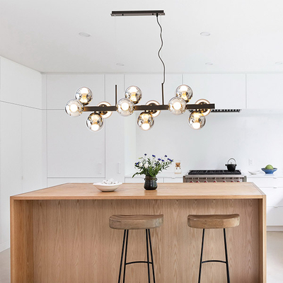 ΦΩΤΙΣΤΙΚΟ ΚΡΕΜΑΣΤΟ 12ΦΩΤΟ 2XE27 MAX 10W Φ1200X310X1200mm ΜΑΥΡΟ ΜΑΤ-SMOKE ΓΥΑΛΙ ARTE ILLUMINA PUFF