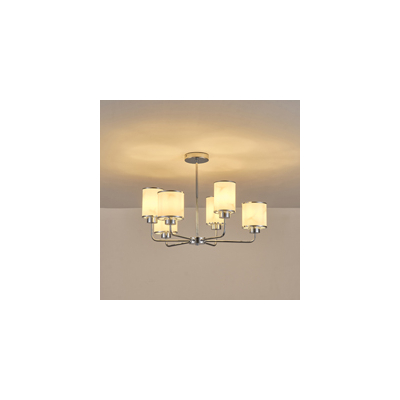 ΦΩΤΙΣΤΙΚΟ ΚΡΕΜΑΣΤΟ ΜΕΤΑΛΛΟ-ΓΥΑΛΙ 6ΦΩΤΟ 6ΧE27 MAX 60W Φ680mm ΑΣΗΜΙ ARTE ILLUMINA MARBELINE