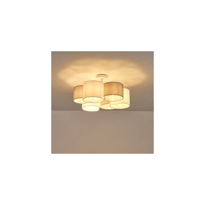 ΦΩΤΙΣΤΙΚΟ ΚΡΕΜΑΣΤΟ ΥΦΑΣΜΑ 6ΦΩΤΟ 6XE14 Φ580mm MAX 15W ΛΕΥΚΟ ARTE ILLUMINA CLOUD