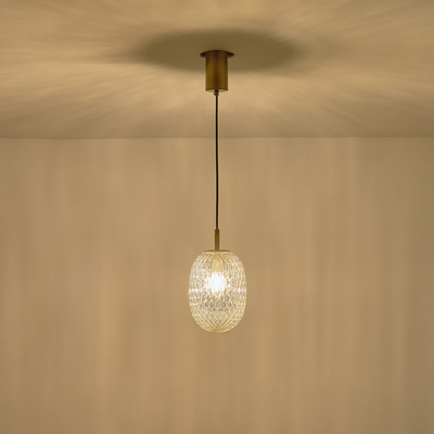 ΦΩΤΙΣΤΙΚΟ ΚΡΕΜΑΣΤΟ ΓΥΑΛΙ 1XE14 MAX 25W 150X230mm ΛΕΥΚΟ ARTE ILLUMINA CANDY