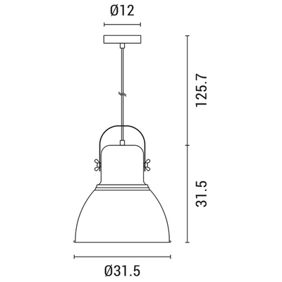 ΦΩΤΙΣΤΙΚΟ ΚΑΜΠΑΝΑ Ε27 Φ315X405 ΛΕΥΚΗ-ΛΕΥΚΗ ARTE ILLUMINA