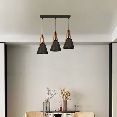 ΦΩΤΙΣΤΙΚΟ ΚΡΕΜΑΣΤΟ 3ΦΩΤΟ Ε27 150X750 ΜΑΥΡΟ ARTE ILLUMINA