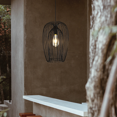 ΦΩΤΙΣΤΙΚΟ ΚΡΕΜΑΣΤΟ ΜΟΝΟΦΩΤΟ Ε27 Φ245X245 ΜΑΥΡΟ ARTE ILLUMINA