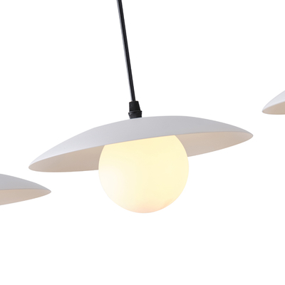 ΦΩΤΙΣΤΙΚΟ ΚΡΕΜΑΣΤΟ ΜΕΤΑΛΛΟ 3ΦΩΤΟ G9 MAX 25W Φ900mm ΛΕΥΚΟ ARTE ILLUMINA COBA CABANA