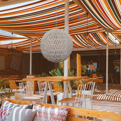 ΦΩΤΙΣΤΙΚΟ ΚΡΕΜΑΣΤΟ ΜΟΝΟΦΩΤΟ Ε27 MAX40W Φ50X50cm ΣΧΟΙΝΙ ΛΕΥΚΟ ARTE ILLUMINA VENTO