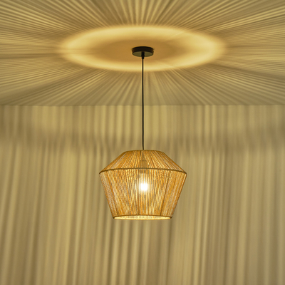 ΦΩΤΙΣΤΙΚΟ ΚΡΕΜΑΣΤΟ ΡΑΤΤΑΝ 1XE27 MAX 15W 400X1320mm ΚΑΦΕ ARTE ILLUMINA VENTO