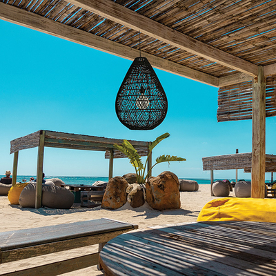 ΦΩΤΙΣΤΙΚΟ ΚΡΕΜΑΣΤΟ ΜΟΝΟΦΩΤΟ Ε27 MAX 60WD370X500 RATTAN  ΜΑΥΡΟ ARTE ILLUMINA KAI