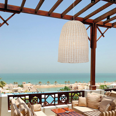 ΦΩΤΙΣΤΙΚΟ ΚΡΕΜΑΣΤΟ ΜΟΝΟΦΩΤΟ Ε27 MAX 60W D650XH850 RATTAN ΛΕΥΚΟ ARTE ILLUMINA KAI