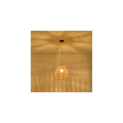 ΦΩΤΙΣΤΙΚΟ ΚΡΕΜΑΣΤΟ BAMBOO 1XE27  MAX 40W 300X300X300mm ΚΑΦΕ ARTE ILLUMINA AITHRA