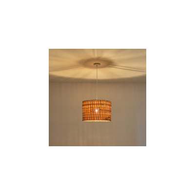 ΦΩΤΙΣΤΙΚΟ ΚΡΕΜΑΣΤΟ BAMBOO 1XE27 400Χ400X270mm ARTE ILLUMINA JUTE