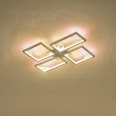 ΦΩΤΙΣΤΙΚΟ ΟΡΟΦΗΣ ΑΛΟΥΜΙΝΙΟ LED 36W 3000K 900Lm 450X580X55mm ΜΑΥΡΟ ARTE ILLUMINA SQUARE