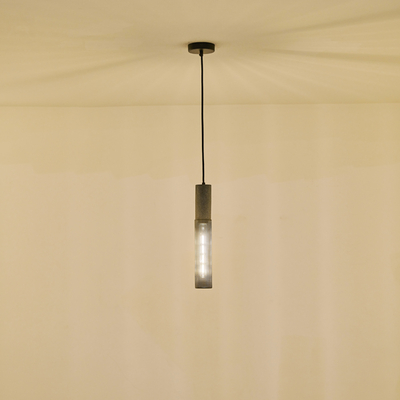 ΦΩΤΙΣΤΙΚΟ ΚΡΕΜΑΣΤΟ TΣΙΜΕΝΤΟ&ΜΕΤΑΛΛΟ 1XE27 MAX 40W 655X655X380mm ΜΑΥΡΟ ARTE ILLUMINA SCOURO