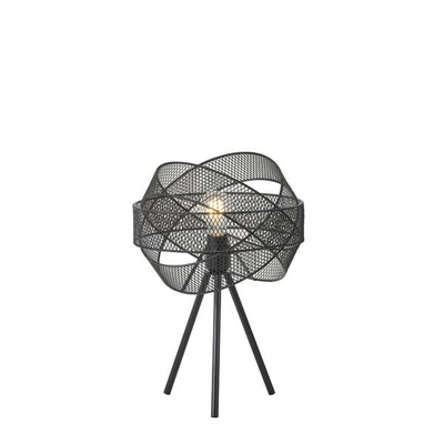 ΦΩΤΙΣΤΙΚΟ ΕΠΙΤΡΑΠΕΖΙΟ ΜΕΤΑΛΛΟ 1XE27  MAX 40W 300X300X4700mm ΜΑΥΡΟ ARTE ILLUMINA OGGI