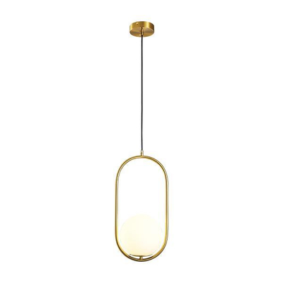 ΦΩΤΙΣΤΙΚΟ ΚΡΕΜΑΣΤΟ ΓΥΑΛΙ ΜΟΝΟΦΩΤΟ 1XE27 Φ20*H40CM ΧΡΥΣΟ ARTE ILLUMINA