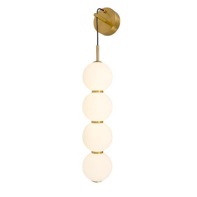 ΑΠΛΙΚΑ ΤΟΙΧΟΥ ΜΕΤΑΛΛΙΚΗ LED 19W ΓΥΑΛΙ 160 Χ650mm ΜΠΡΟΝΖΕ-ΛΕΥΚΟ ARTE ILLUMINA TREA