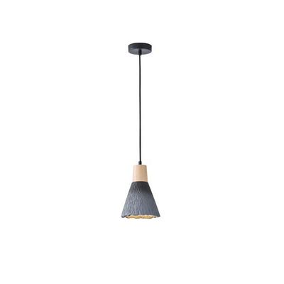 ΦΩΤΙΣΤΙΚΟ ΚΡΕΜΑΣΤΟ RUBBER WOOD&ΤΣΙΜΕΝΤΟ 1XE27 MAX 15W 160X160X220mm ΜΑΥΡΟ ARTE ILLUMINA GESSO