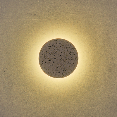 ΑΠΛΙΚΑ ΤΣΙΜΕΝΤΟ&ΜΕΤΑΛΛΟ 5W 3000K 600Lm 240X240X240mm ΛΕΥΚO ARTE ILLUMINA SALPICO