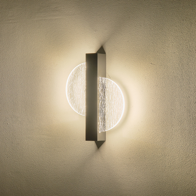 ΑΠΛΙΚΑ ΤΟΙΧΟΥ ΑΚΡΥΛΙΚΗ 6W 3000K 312Lm 195Χ45mm ΜΑΥΡO ARTE ILLUMINA ERATO