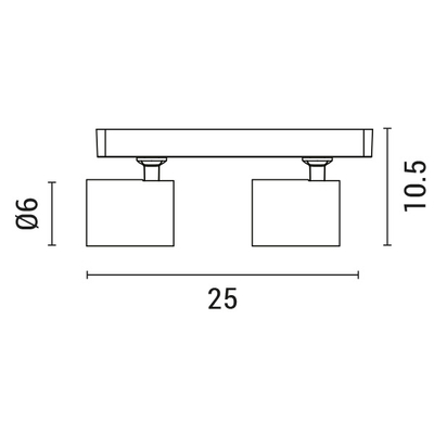 ΣΠΟΤ ΟΡΟΦΗΣ ΔΙΠΛΟ GU10 S1980 ΜΑΥΡΟ ARTE ILLUMINA BRAVA