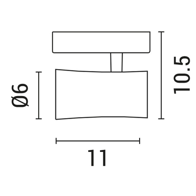 ΣΠΟΤ ΟΡΟΦΗΣ ΜΟΝΟ GU10 S1901 ΛΕΥΚΟ ARTE ILLUMINA