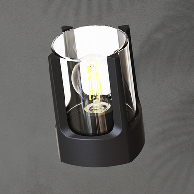 ΑΠΛΙΚΑ ΤΟΙΧΟΥ ΑΛΟΥΜΙΝΙΟΥ Ε27 ΜΑΧ 20W IP54 120Χ120Χ160mm ΜΑΥΡO ARTE ILLUMINA