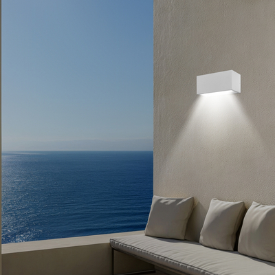 ΑΠΛΙΚΑ ΤΟΙΧΟΥ Ε27 250X110X10 IP54 ΛΕΥΚΗ ARTE ILLUMINA AMIGO