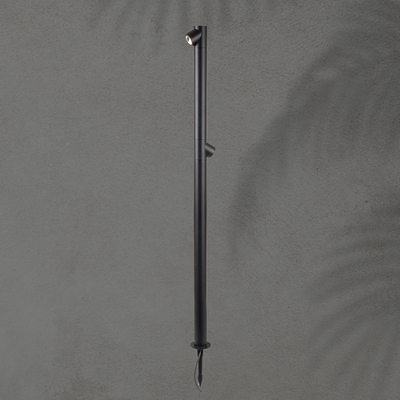 ΚΟΛΩΝΑΚΙ ΑΛΟΥΜΙΝΙΟΥ 2Χ5W Φ55XH:1200mm IP65 3000K ΜΑΥΡΟ ARTE ILLUMINA