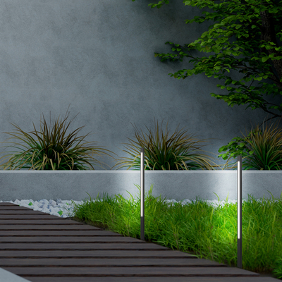 ΚΟΛΩΝΑΚΙ ΑΛΟΥΜΙΝΙΟΥ 12W 25XH:600mm IP65 3000K ΜΑΥΡΟ ARTE ILLUMINA