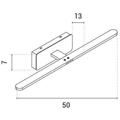 ΦΩΤΙΣΤΙΚΟ ΠΙΝΑΚΟΣ 8W 3000K 50Χ12Χ13 ΣΑΤΙΝΕ ARTE ILLUMINA SOPHI