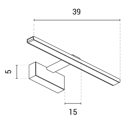ΦΩΤΙΣΤΙΚΟ ΠΙΝΑΚΟΣ 9W 3000K 39Χ5Χ15 ΛΕΥΚΟ ARTE ILLUMINA SOPHI