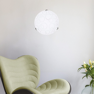 ΠΛΑΦΟΝΙΕΡΑ ΤΟΙΧΟΥ Φ40 2ΧΕ27 ΛΕΥΚΟ-ΝΙΚΕΛ ARTE ILLUMINA LEIA