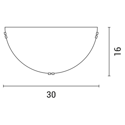 ΑΠΛΙΚΑ ΤΟΙΧΟΥ Φ30 1XΕ27 ΛΕΥΚΟ-ΝΙΚΕΛ  ARTE ILLUMINA PAROS