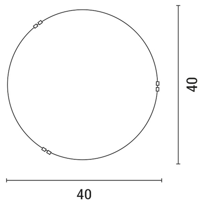 ΠΛΑΦΟΝΙΕΡΑ ΤΟΙΧΟΥ Φ40 2ΧΕ27 ΛΕΥΚΟ-ΝΙΚΕΛ ARTE ILLUMINA PAROS