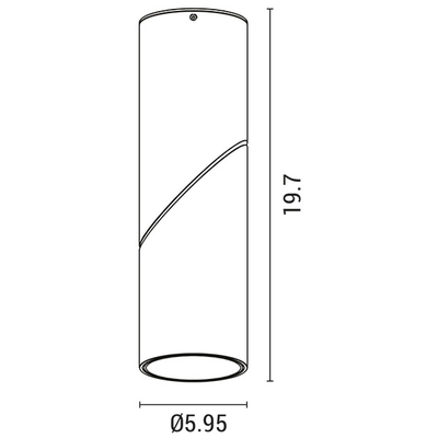 ΦΩΤΙΣΤΙΚΟ ΟΡΟΦΗΣ ΚΙΝΗΤΟ ΚΥΛΙΝΔΡΟΣ GU10 Φ59,5X197 ΠΛΑΣΤΙΚΟ ΜΑΥΡΟ ARTE ILLUMINA