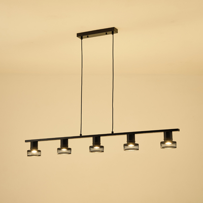 ΣΠΟΤ ΟΡΟΦΗΣ ΜΕ ΔΙΧΤΥ ΠΕΝΤΑΠΛΟ  GU10 1180X100X1180mm ΜΑΥΡΟ ARTE ILLUMINA SOLUN