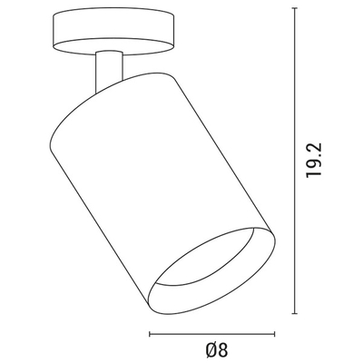 ΦΩΤΙΣΤΙΚΟ ΟΡΟΦΗΣ ΚΙΝΗΤΟ ΚΥΛΙΝΔΡΟΣ LED 18W 4000K ΜΑΥΡΟ PLUS ARTE ILLUMINA ROTONDO