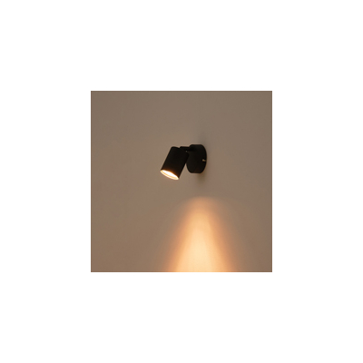 ΣΠΟΤ ΜΕΤΑΛΛΙΚΟ 1XGU10 Max 7W  135X80X95mm ΜΑΥΡΟ ARTE ILLUMINA OLYMP