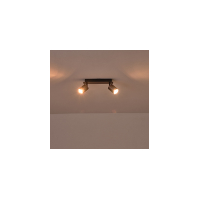 ΣΠΟΤ ΑΛΟΥΜΙΝΙΟΥ 2ΦΩΤΟ 2XGU10  250X80X120mm ΓΚΡΙ ARTE ILLUMINA LUXY