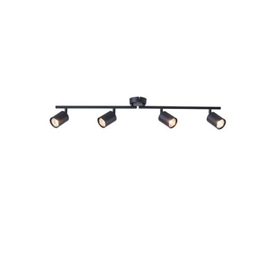 ΣΠΟΤ ΜΕΤΑΛΛΙΚΟ 4ΦΩΤΟ 4XGU10  Max 7W 790X80X165mm ΜΑΥΡΟ ARTE ILLUMINA OLYMP
