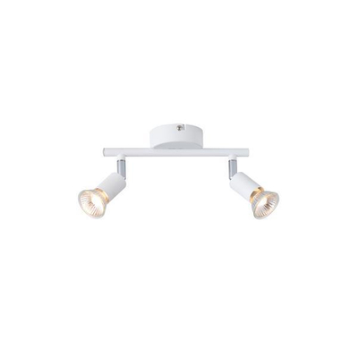 ΣΠΟΤ ΚΙΝΗΤΟ 2ΦΩΤΟ ΜΕΤΑΛΛΙΚΟ Max 7W 2XGU10 220X80X125mm ΛΕΥΚΟ  ARTE ILLUMINA VORRAS