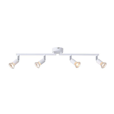 ΣΠΟΤ ΚΙΝΗΤΟ 4ΦΩΤΟ ΜΕΤΑΛΛΙΚΟ Max 7W 4XGU10 600X80X130mm ΛΕΥΚΟ ARTE ILLUMINA VORRAS