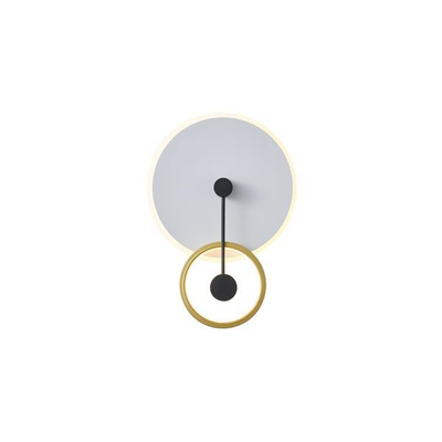 ΦΩΤΙΣΤΙΚΟ TOIXOY ΜΕΤΑΛΛIKO LED 15W 3000K 1000Lm 280x400x70mm ΧΡΥΣΟ ARTE ILLUMINA O CLOCK