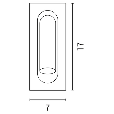 ΑΠΛΙΚΑ ΤΟΙΧΟΥ ΑΛΟΥΜΙΝΙΟΥ ΧΩΝΕΥΤΗ LED 3W 3000Κ Α170 ΛΕΥΚΗ ARTE ILLUMINA