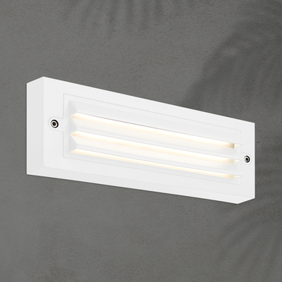 ΦΩΤΙΣΤΙΚΟ ΤΟΙΧΟΥ ΜΕ ΓΡΙΛΙΕΣ LED 6W 255X42X90 3CCT IP65 ΛΕΥΚΟ ARTE ILLUMINA SENARIO